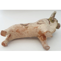 Beeldje (aardewerk) van rund, Zuid Amerikaans 